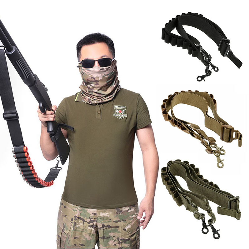 Outdoor Hunting Rifle - 15 Rounds Ammo Shell Belt Rifle