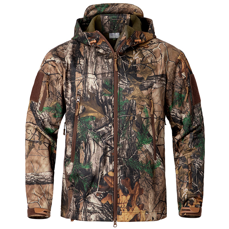 Outdoor Hunting Fleece - Men's Silent Soft Shell Camouflage Tactical