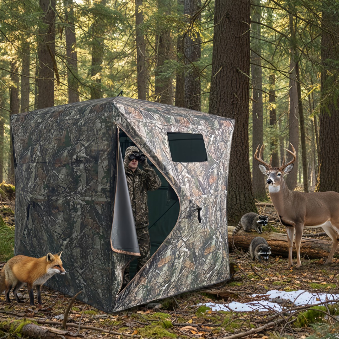 Hunting Outdoor - Camouflage Pop-Up Hunting Blind Easy Setup