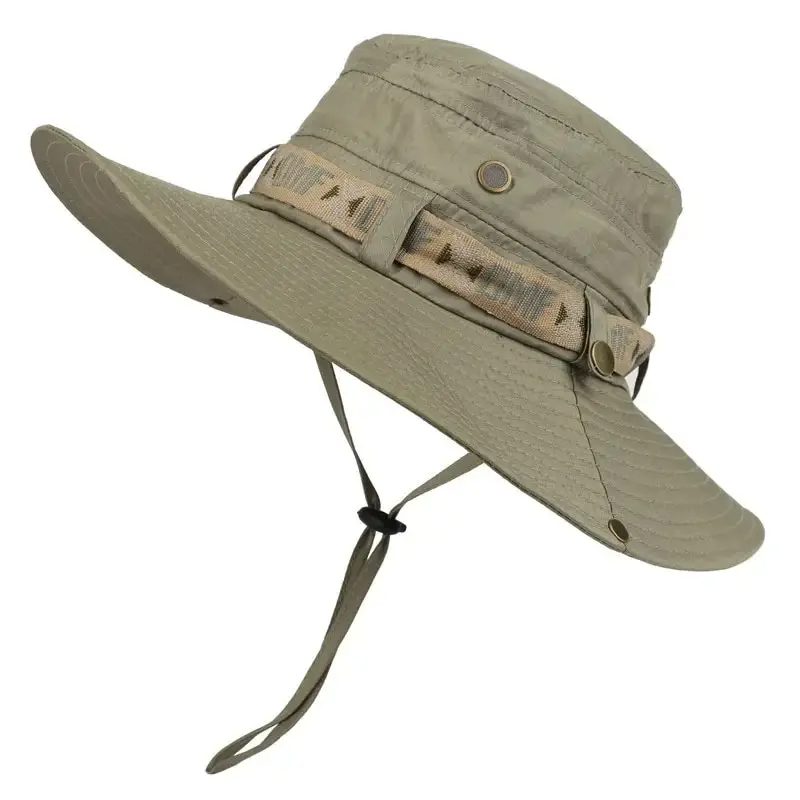 Mens Outdoor Hunting Hats - Summer Men Bucket Hat Outdoor UV