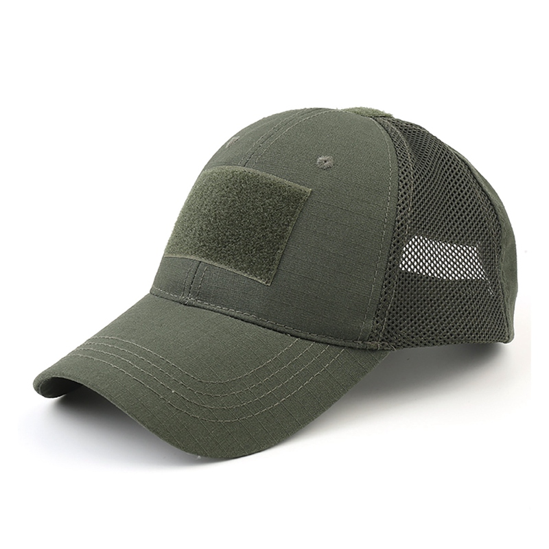 Mens Outdoor Hunting Hats - Outdoor Multicam Camouflage Adjustable Cap Mesh