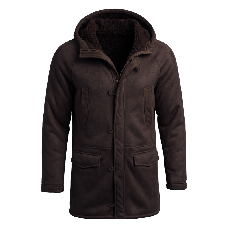 New Men's Faux Fur Lined Hoode - Outdoor Hunting Fleece recension och pris
