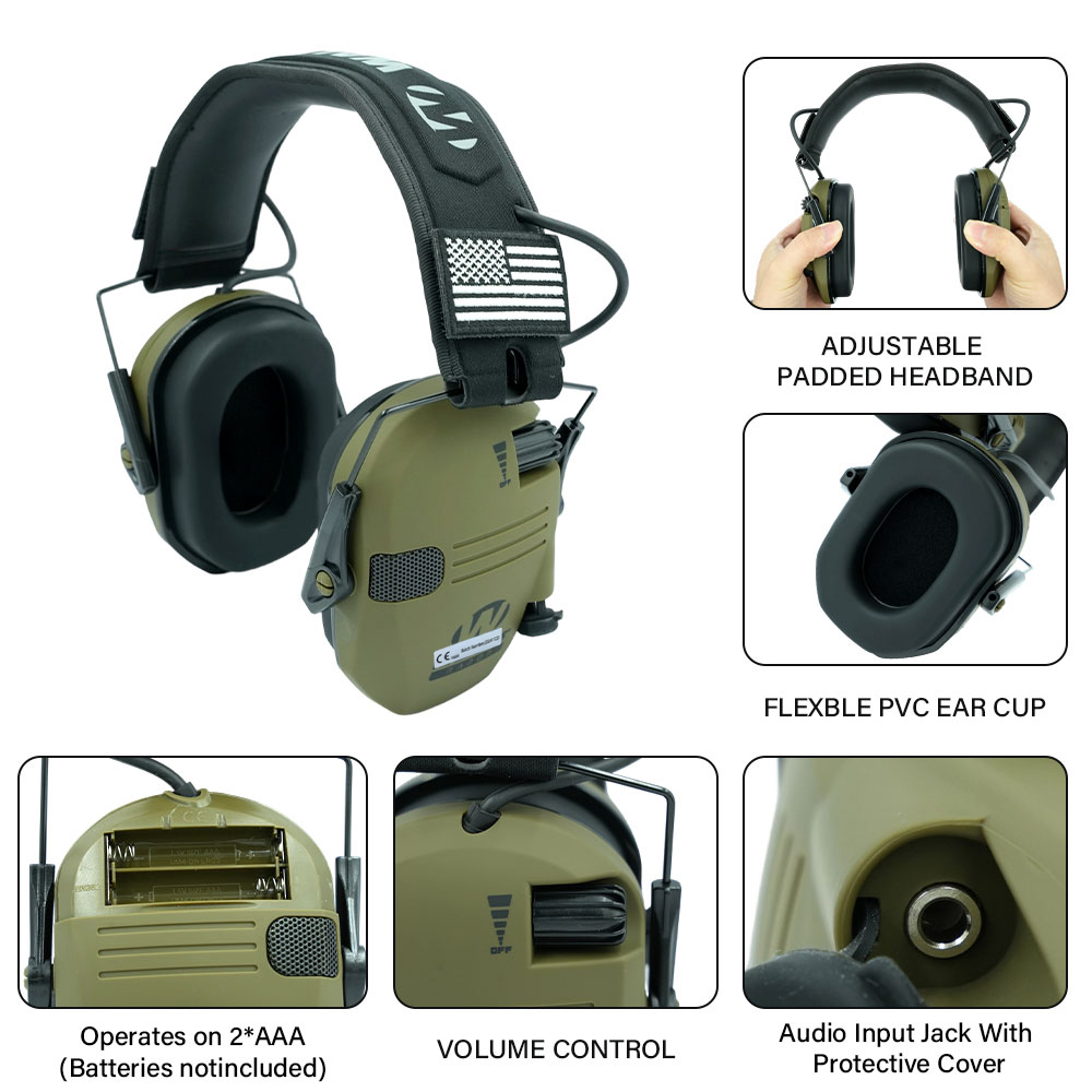 Outdoor hunting/shooting earmu - Shooting Ear Muff recension och pris