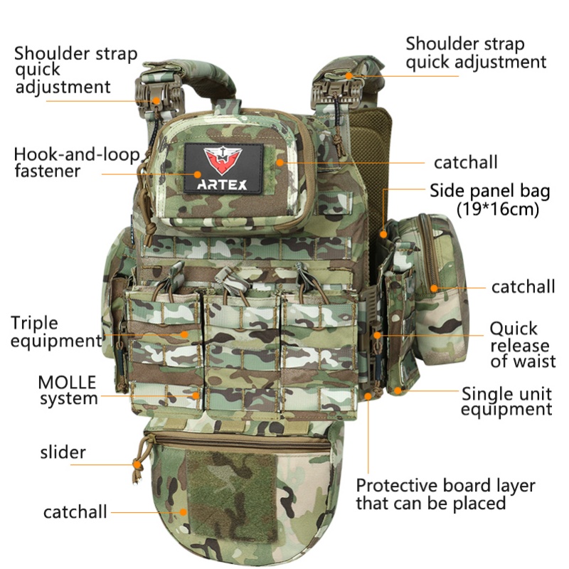 Tactical Vest 6094 Fast detach - Hunting Outdoor Gear recension och pris