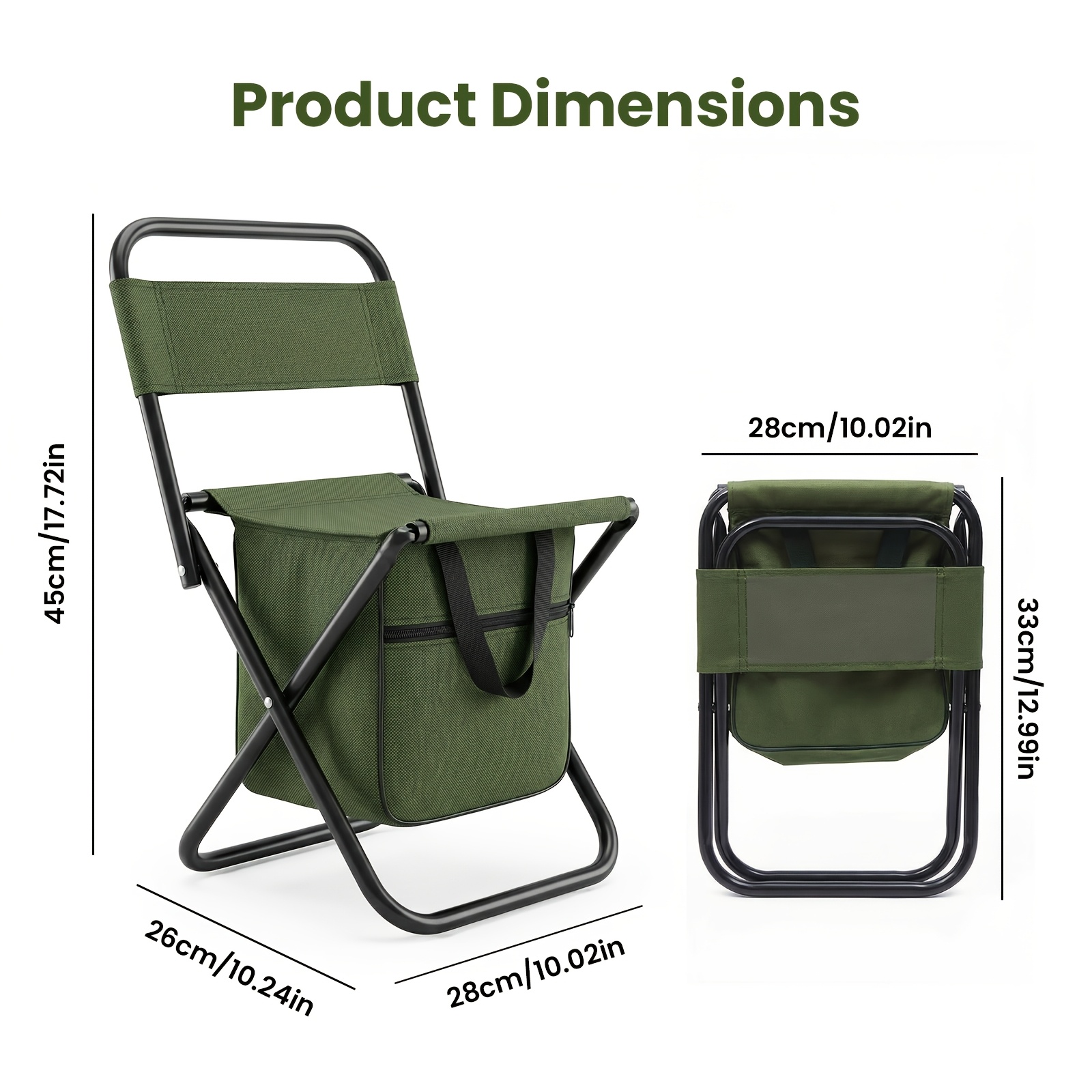 2 in 1 Camping Chair with Larg - Outdoor Hunting Chair recension och pris