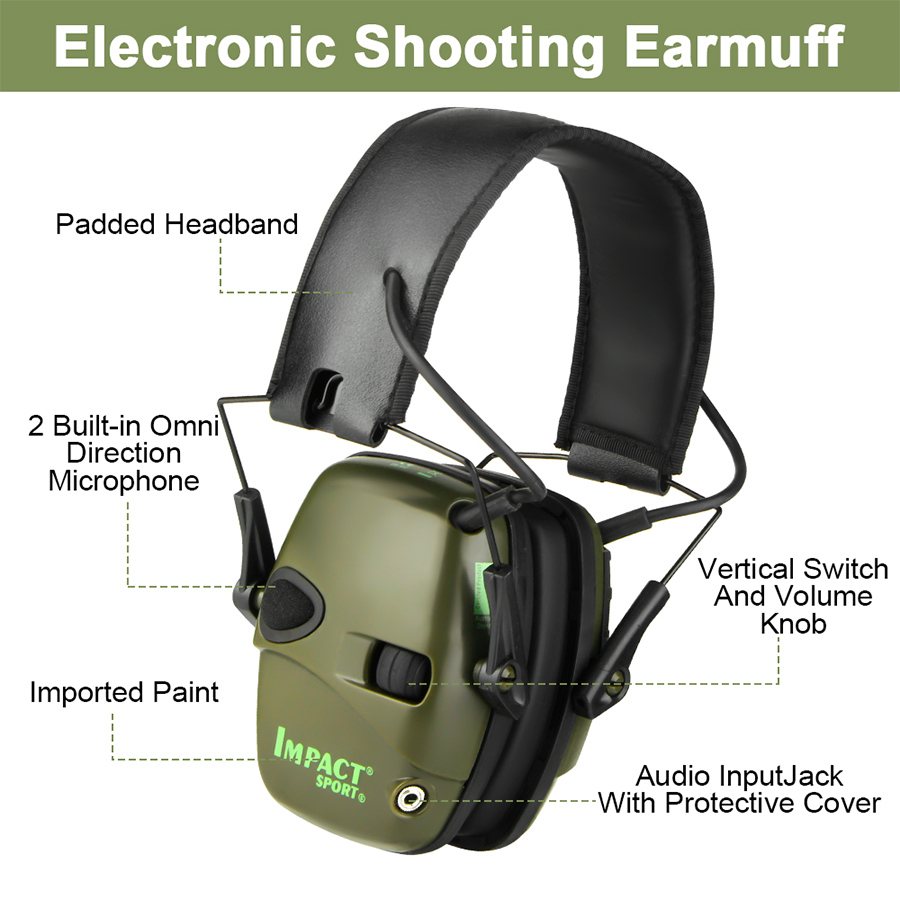 Earmuffs Active Headphones for - Shooting Ear Muff recension och pris
