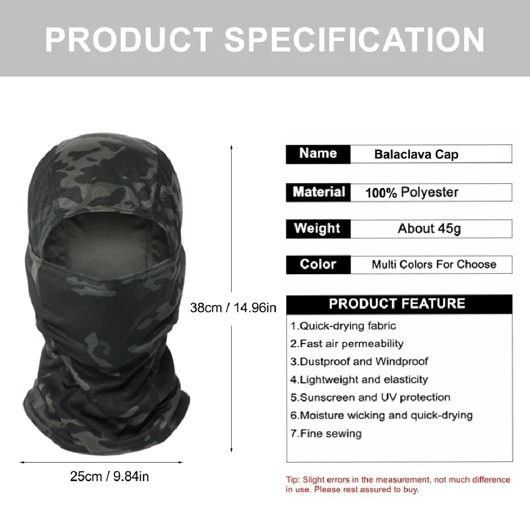 Camouflage Balaclava Hat Cycli - Mens Outdoor Hunting Hats recension och pris