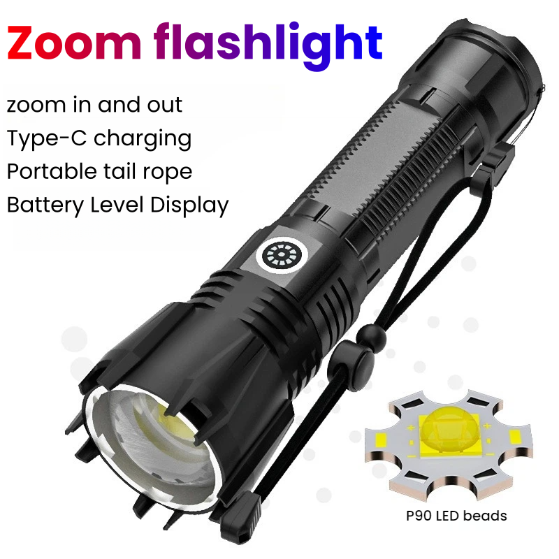 High-power P90 LED Flashlight  - Hunting Outdoor recension och pris