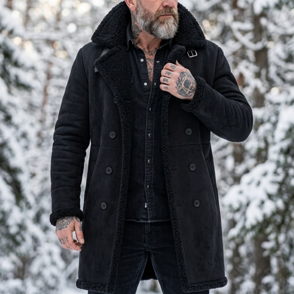 Men's Faux Suede Fur Lined Win - Outdoor Hunting Fleece recension och pris