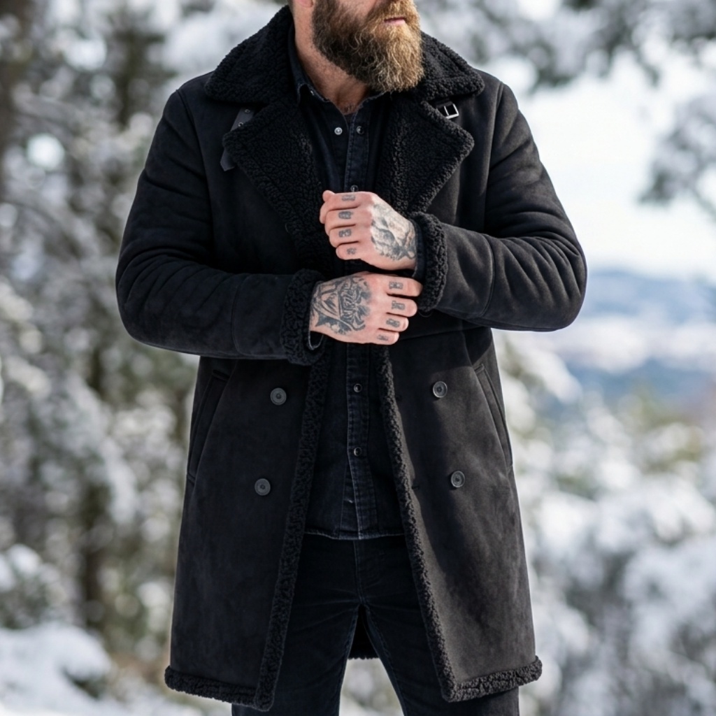 Men's Faux Suede Fur Lined Win - Outdoor Hunting Fleece recension och pris