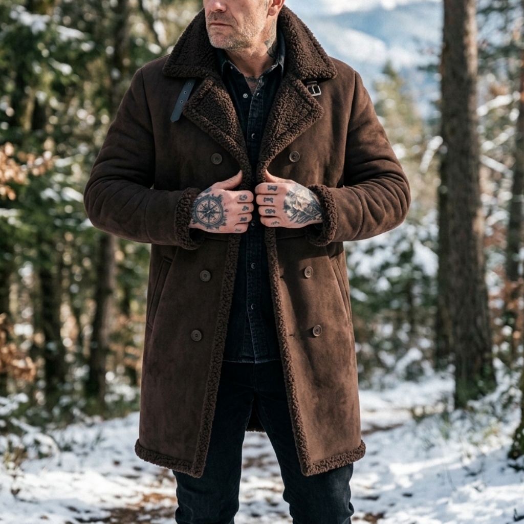 Men's Faux Suede Fur Lined Win - Outdoor Hunting Fleece recension och pris