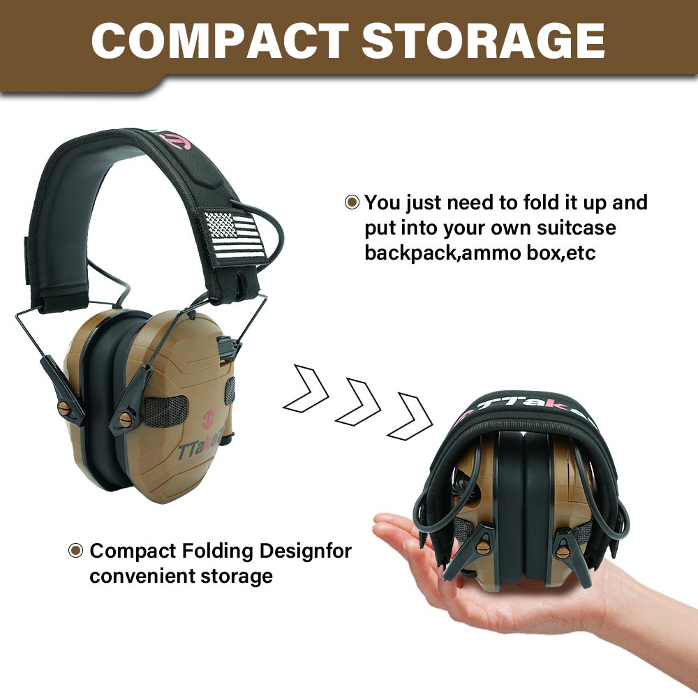 New W1/W3 Foldable Electronic  - Shooting Ear Muff recension och pris