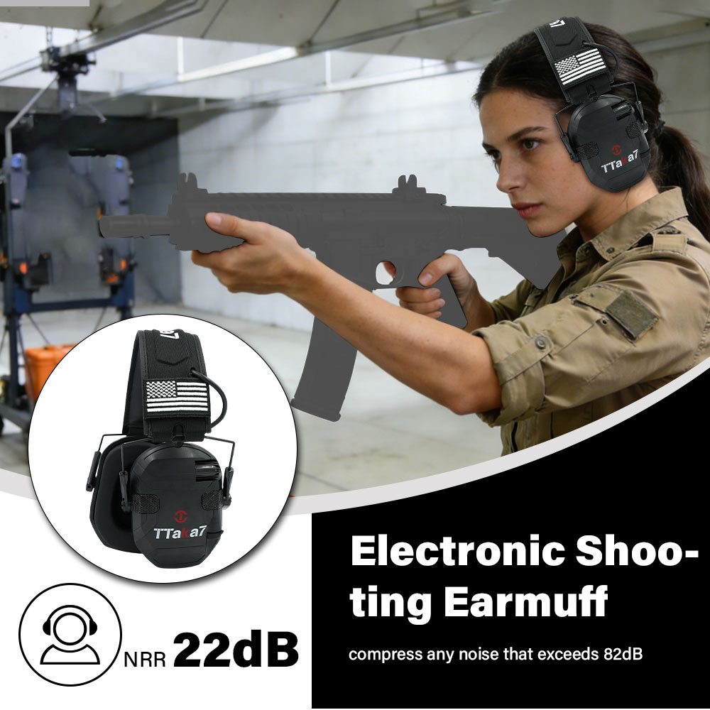 W1/W3 Foldable Electronic Shoo - Shooting Ear Muff recension och pris