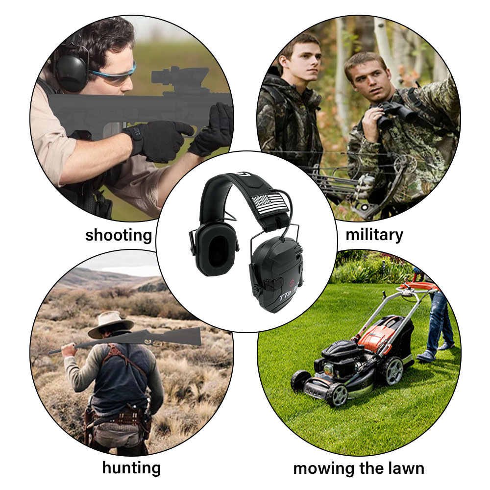 W1/W3 Foldable Electronic Shoo - Shooting Ear Muff recension och pris