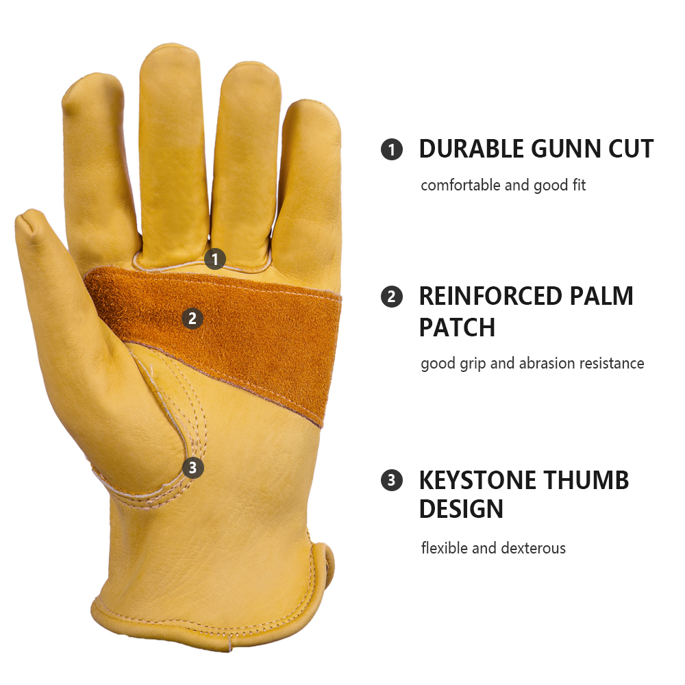 Cowhide Leather Gloves Breatha - Outdoor Hunting Gloves recension och pris