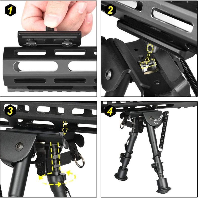 MidTen Fit M lok 6 9 Mount Han - Bipod Rifle Mount recension och pris