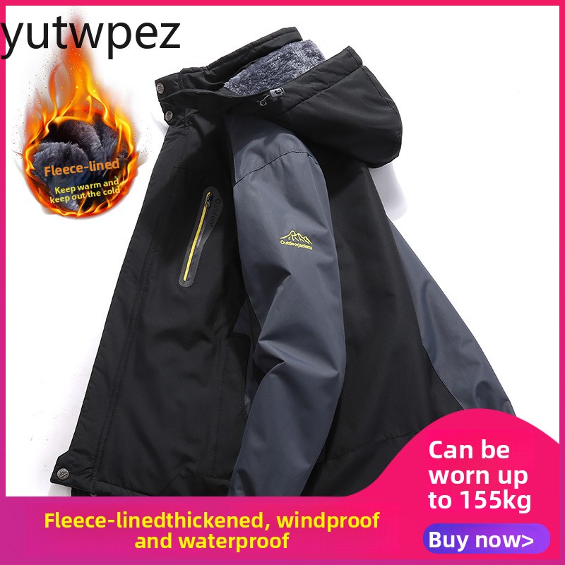 Winter Jacket Men Thick Warm W - Outdoor Hunting Fleece recension och pris